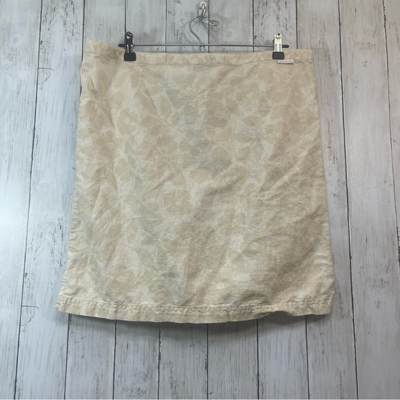 Columbia Linen/Cotton Blend Drawstring Skirt Medium - Picture 2 of 7